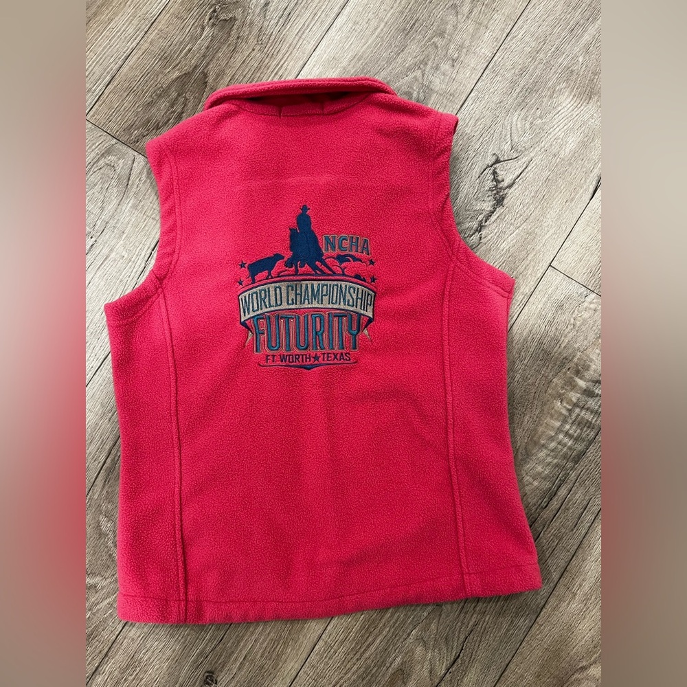 PINK NCHA World Championship fleece Vest